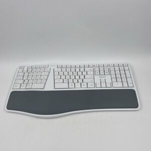 Macally‎ Wireless Ergonomic Keyboard White Bluetooth Split Mac Layout RFBTKEYB